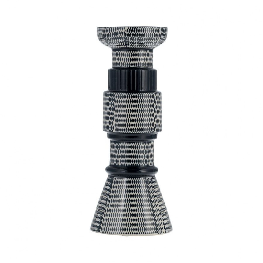 Sagebrook - 12" Ceramic Dotted Pillar Candle Holder