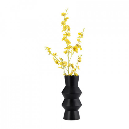 Sagebrook 12" Ceramic Totem Vase - Black
