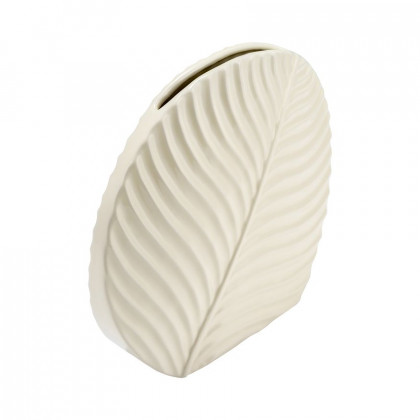 Sagebrook 11" Ceramic Round Botanical Vase - Cotton