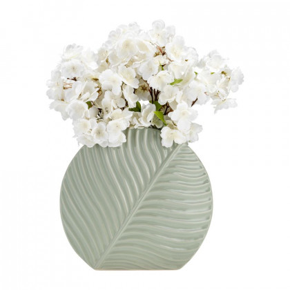 Sagebrook - 7" Ceramic Round Botanical Vase