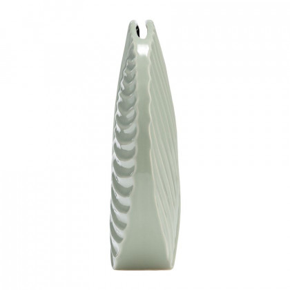 Sagebrook 11" Ceramic Round Botanical Vase - Cucumber