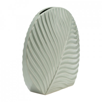 Sagebrook 11" Ceramic Round Botanical Vase - Cucumber