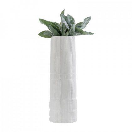 Sagebrook 18" Ceramic Lined Cylinder Vase - White