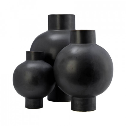 Sagebrook 15" Ceramic Bubble Vase - Gray