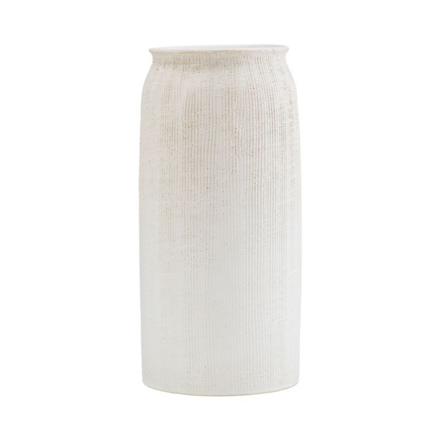 Sagebrook - 13" Ceramic Ridged Vase