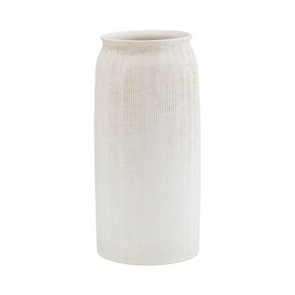 Sagebrook - 13" Ceramic Ridged Vase