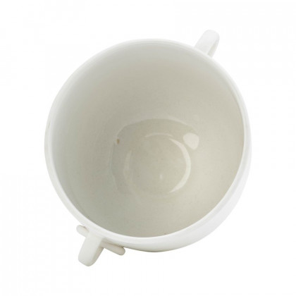 Sagebrook 10" Ceramic Vase With Handles - White