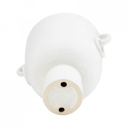 Sagebrook 10" Ceramic Vase With Handles - White