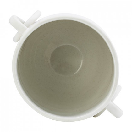 Sagebrook 13" Ceramic Vase With Handles - White