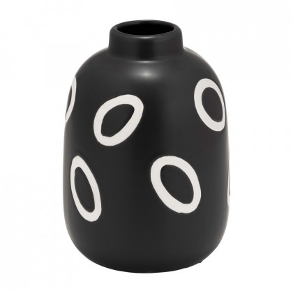 Sagebrook - 9" Ceramic Spiral Dot Flower Vase