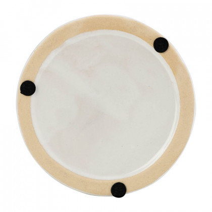Sagebrook - 11" Ceramic Geo Funny Face Flower Vase in White/Black