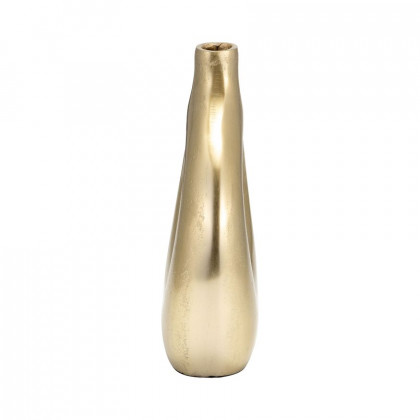 Sagebrook 10" Metal Open Cut Vase - Gold
