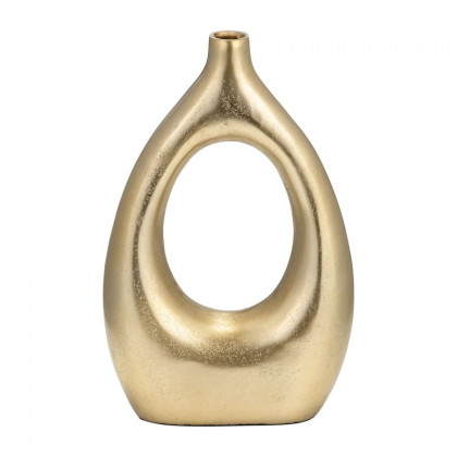 Sagebrook - 10" Metal Open Cut Vase