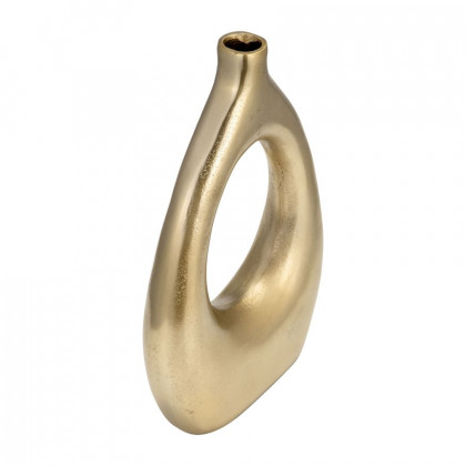Sagebrook 14" Metal Open Cut Vase - Gold