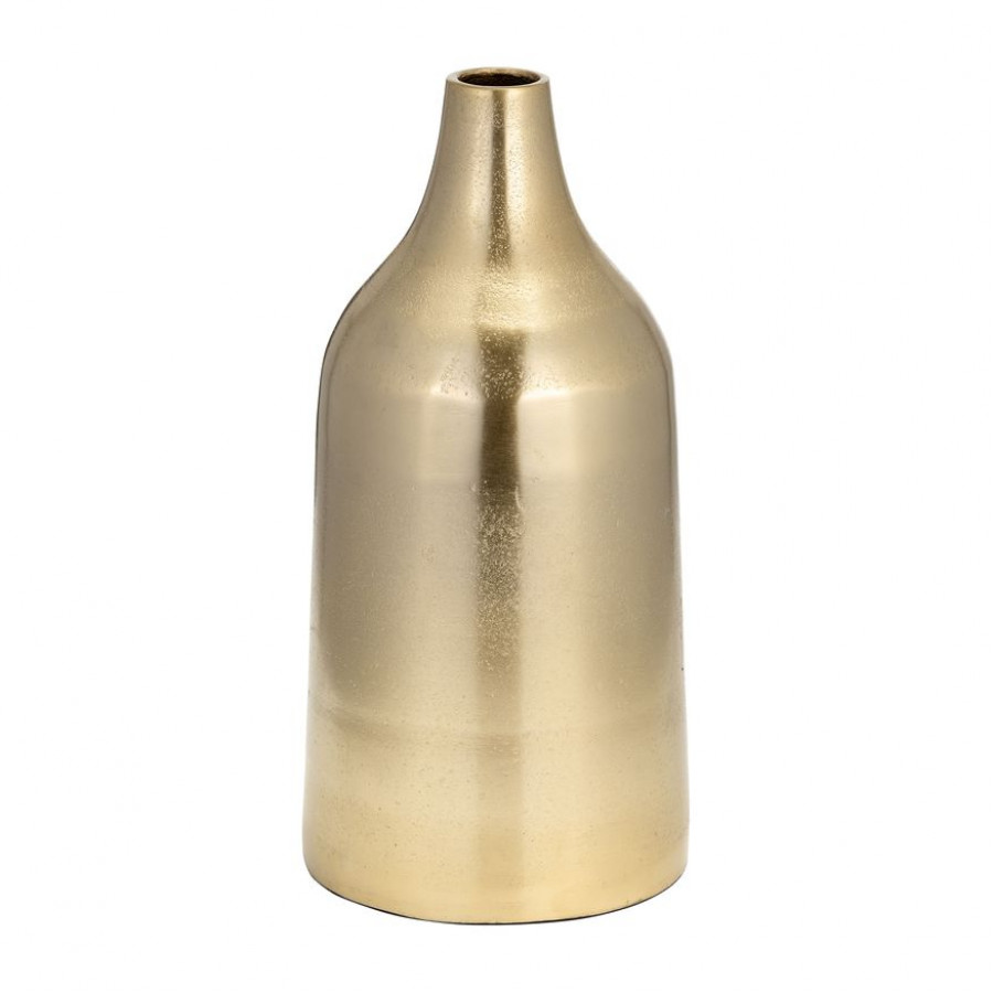 Sagebrook 12" Metal Bottle Vase - Gold