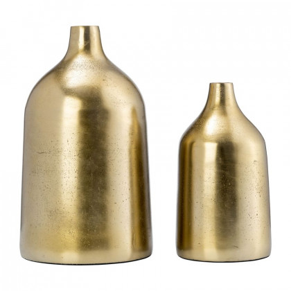 Sagebrook 12" Metal Bottle Vase - Gold