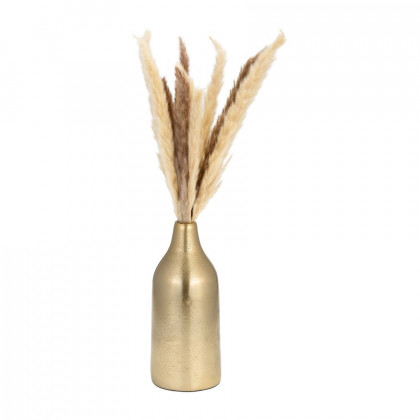 Sagebrook 9" Metal Bottle Vase - Gold