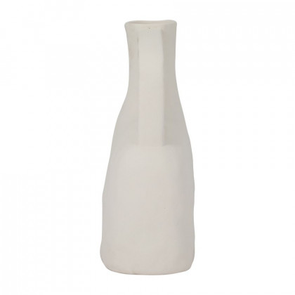 Sagebrook 12" Ceramic Rough Triple Handle Vase - Cotton