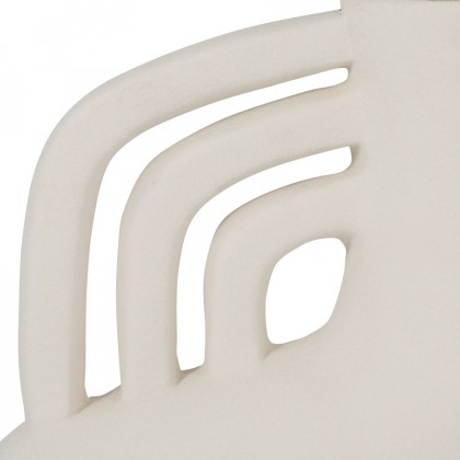 Sagebrook 12" Ceramic Rough Triple Handle Vase - Cotton