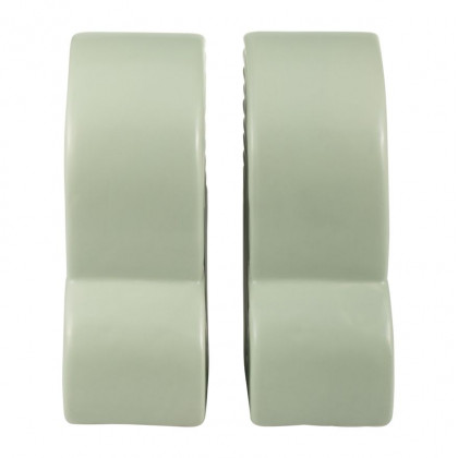 Sagebrook 13"x10" Ceramic Arches Bookends (Set Of 2) - Cucumber