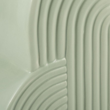Sagebrook 13"x10" Ceramic Arches Bookends (Set Of 2) - Cucumber