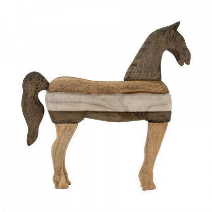 Sagebrook - 19" Mango Wood Horse Sculpture