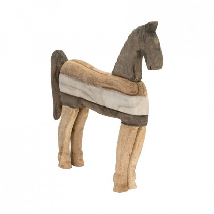 Sagebrook - 19" Mango Wood Horse Sculpture