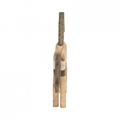Sagebrook 15" Mango Wood Horse Sculputure - Dark Brown