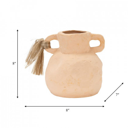 Sagebrook 8" Terracotta Texture Vase