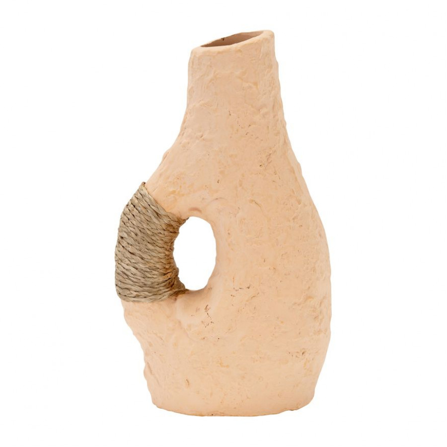 Sagebrook - 11" Terracotta Single Handle With Twine Vase