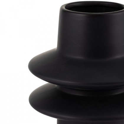 Sagebrook 11" Ceramic Modern Vase - Black