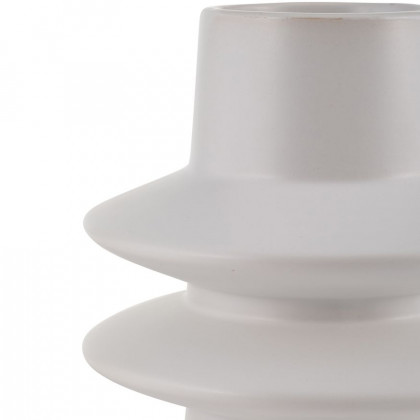 Sagebrook 11" Ceramic Modern Vase - White