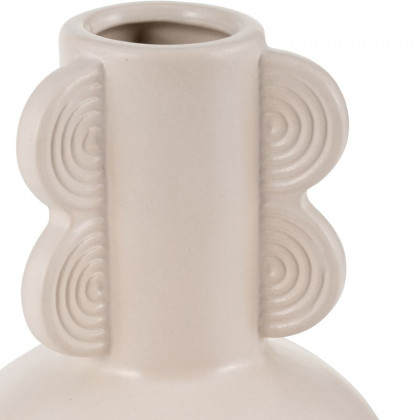 Sagebrook 9" Ceramic Eared Vase - Cotton