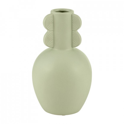 Sagebrook 9" Ceramic Eared Vase - Cucumber