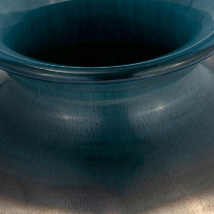 Sagebrook 12" Glass Olpe Vase - Teal