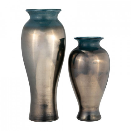 Sagebrook 12" Glass Olpe Vase - Teal