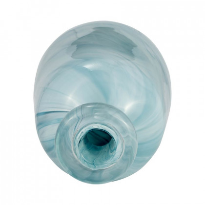 Sagebrook - 12" Glass Bottle Vase in Teal