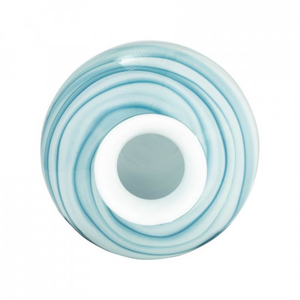 Sagebrook 10" Glass 2-tone Vase - Blue/White