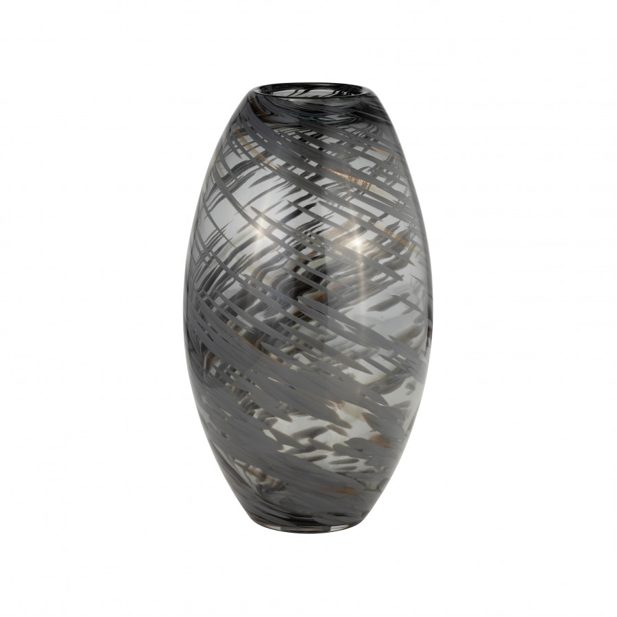 Sagebrook - 9" Glass Swirl Vase