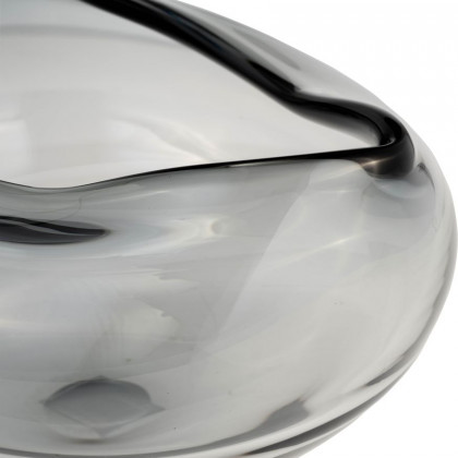 Sagebrook - 10" Glass Irregular Shape Bowl in Smoke