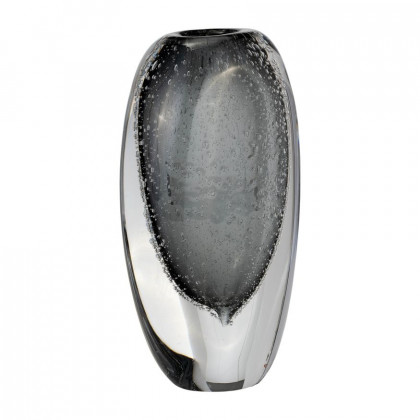 Sagebrook - 9" Glass Ellipse Vase in Smoke