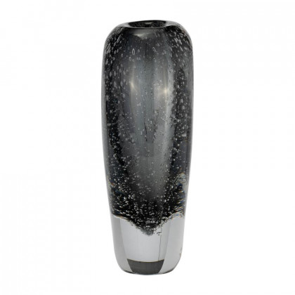 Sagebrook - 9" Glass Ellipse Vase in Smoke