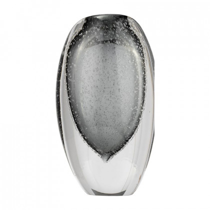 Sagebrook - 9" Glass Ellipse Vase in Smoke