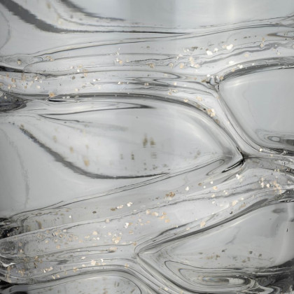 Sagebrook - 13" Glass Veined Vase in Smoke