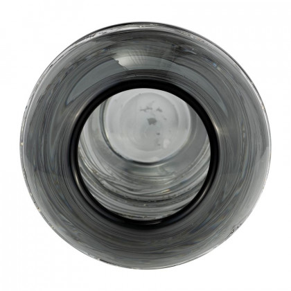 Sagebrook - 13" Glass Veined Vase in Smoke