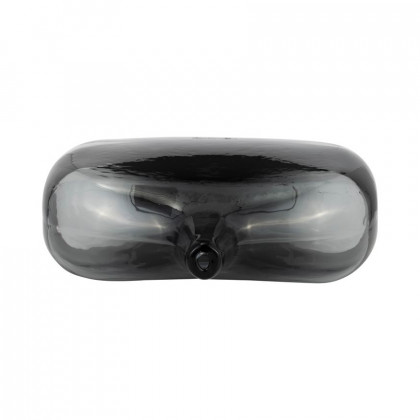 Sagebrook - 12" Glass 2-tone Vase in Smoke/Black
