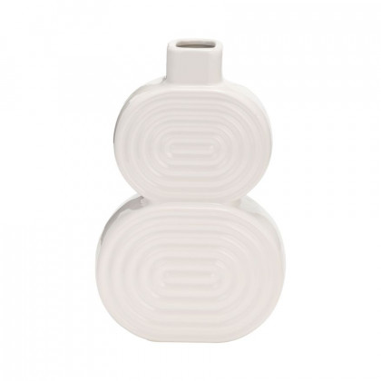 Sagebrook - 10" Ceramic Stacked Circles Vase
