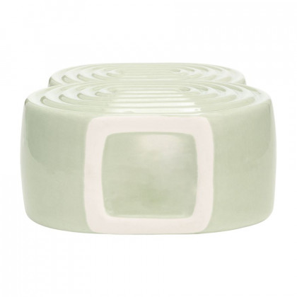 Sagebrook 10" Ceramic Stacked Circles Vase - Cucumber