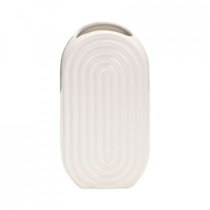Sagebrook - 10" Ceramic Half Circles Vase