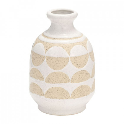 Sagebrook - 10" Ceramic Half Circles Vase